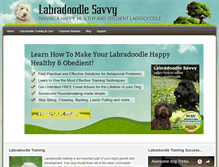 Tablet Screenshot of labradoodlesavvy.com
